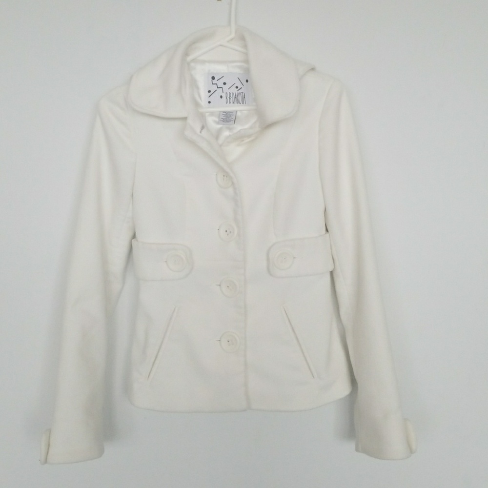 BB DAKOTA Ivory Coat With Hood!